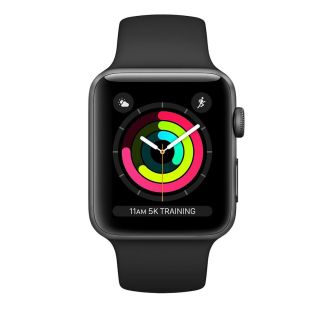 Смарт-годинник Apple Watch 3 GPS 42mm Space Gray/Black Sport 2