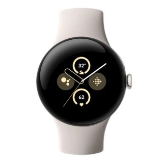Смарт-годинник Google Pixel Watch 2 Polished Silver Aluminum Case/Porcelain Active Band 2