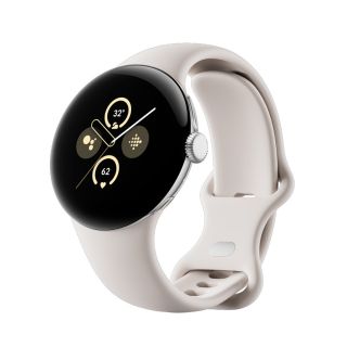 Смарт-годинник Google Pixel Watch 2 Polished Silver Aluminum Case/Porcelain Active Band