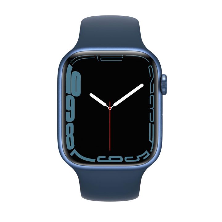 Купити Смарт-годинник Apple Watch 7 GPS 45mm Blue Aluminum/Blue Sport Band за вигідною ціною. Популярні Годинники Apple у mBrand