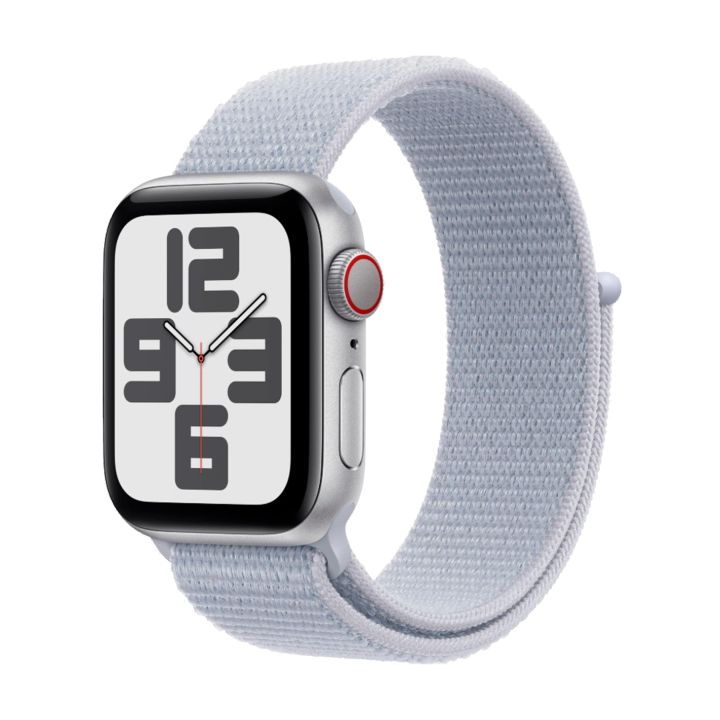 Купити Смарт-годинник Apple Watch SE 2 GPS 44mm Silver Aluminum/Blue Cloud Sport Loop за вигідною ціною. Популярні Годинники App