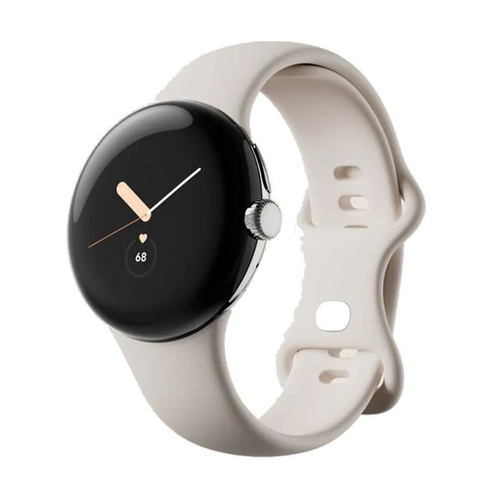 Смарт-годинник Google Pixel Watch Polished Silver Case/Chalk Active Band