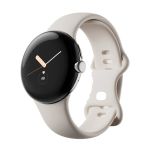 Смарт-годинник Google Pixel Watch Polished Silver Case/Chalk Active Band